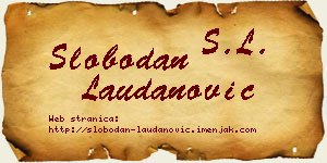 Slobodan Laudanović vizit kartica